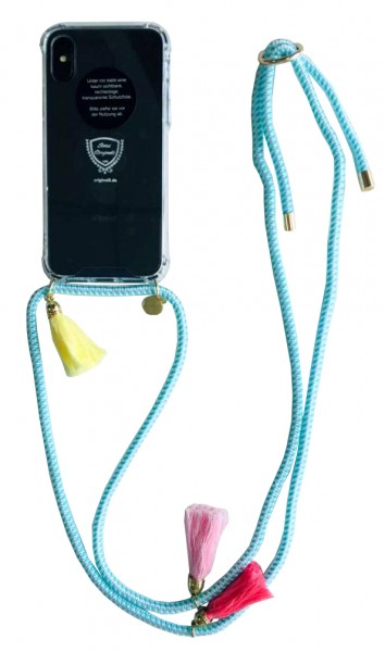 Handykette &quot;Passend für Iphone X/Xs&quot; Quasten Schnur Necklace Hülle Smartphone